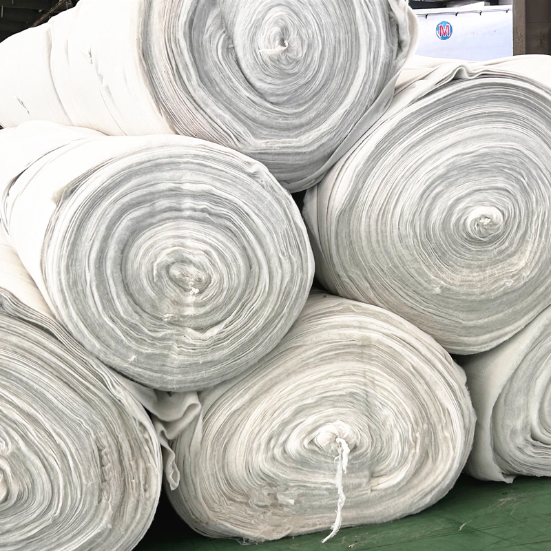 Short fiber needled non-woven geotextile landfill liner design material ls